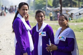 3 Angels Nepal staff at the border